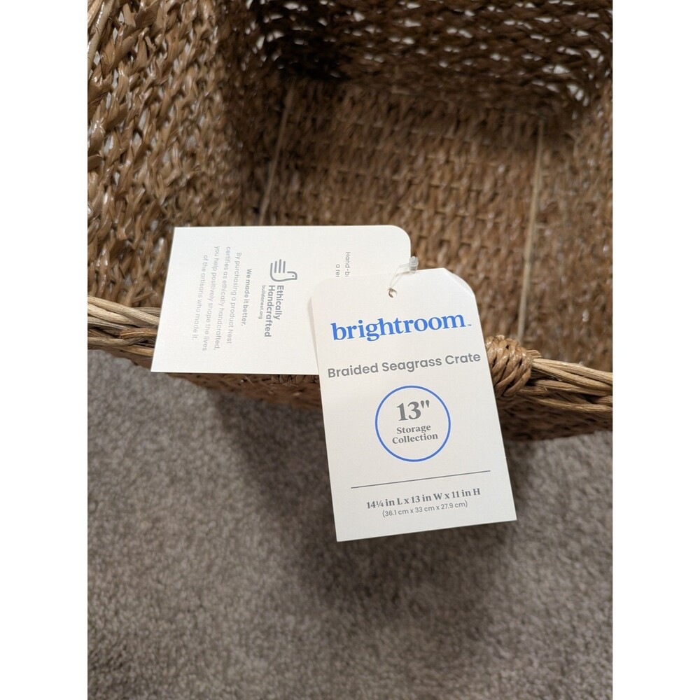 Target Brightroom Wicker / Woven / Coiled Rope Basket Lot Of 4 NWT - Picture 7 of 11